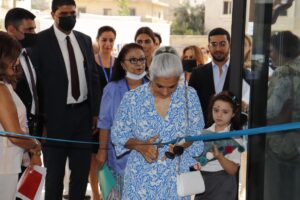 Ribbon-cutting at an opening event
